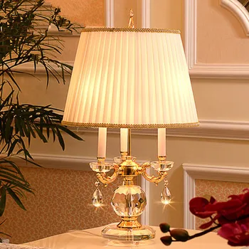 

Fashion ofhead k9 crystal table lamp luxury high quality crystal table lamp for bedroom lobby table lamp abajur de mesa lamparas