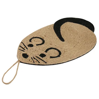 

Mouse Shaped Cat Scratching Mat Anti Scratch Sisal Pad Interaction Toy Furniture Protection Wall Hanging JAN88