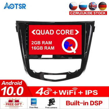 

AOTSR Android 10.0 16GB Car GPS For Nissan X-Trail Qashqai 2013-2017 Car Auto Accessories Player Navigation Tracker Head Unit