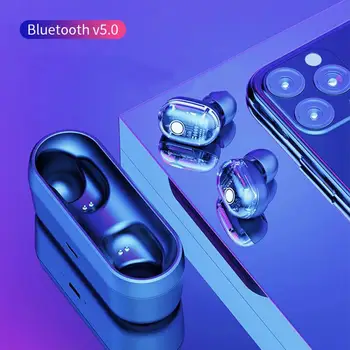 

Mini TWS Bluetooth Earphone 5.0 with Microphone Touch Control Wireless Headphone Waterproof Wireless Headset In-ear Music Earbud