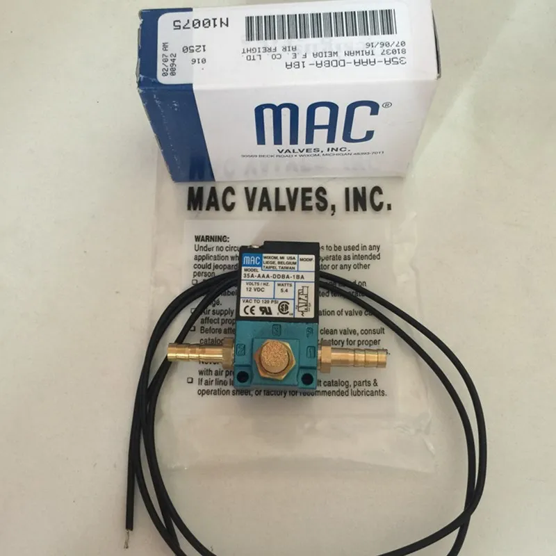12v MAC 3 Port Electronic Boost Control Solenoid Valve 35A-AAA-DDBA-1BA 5.4W with brass kits control valve