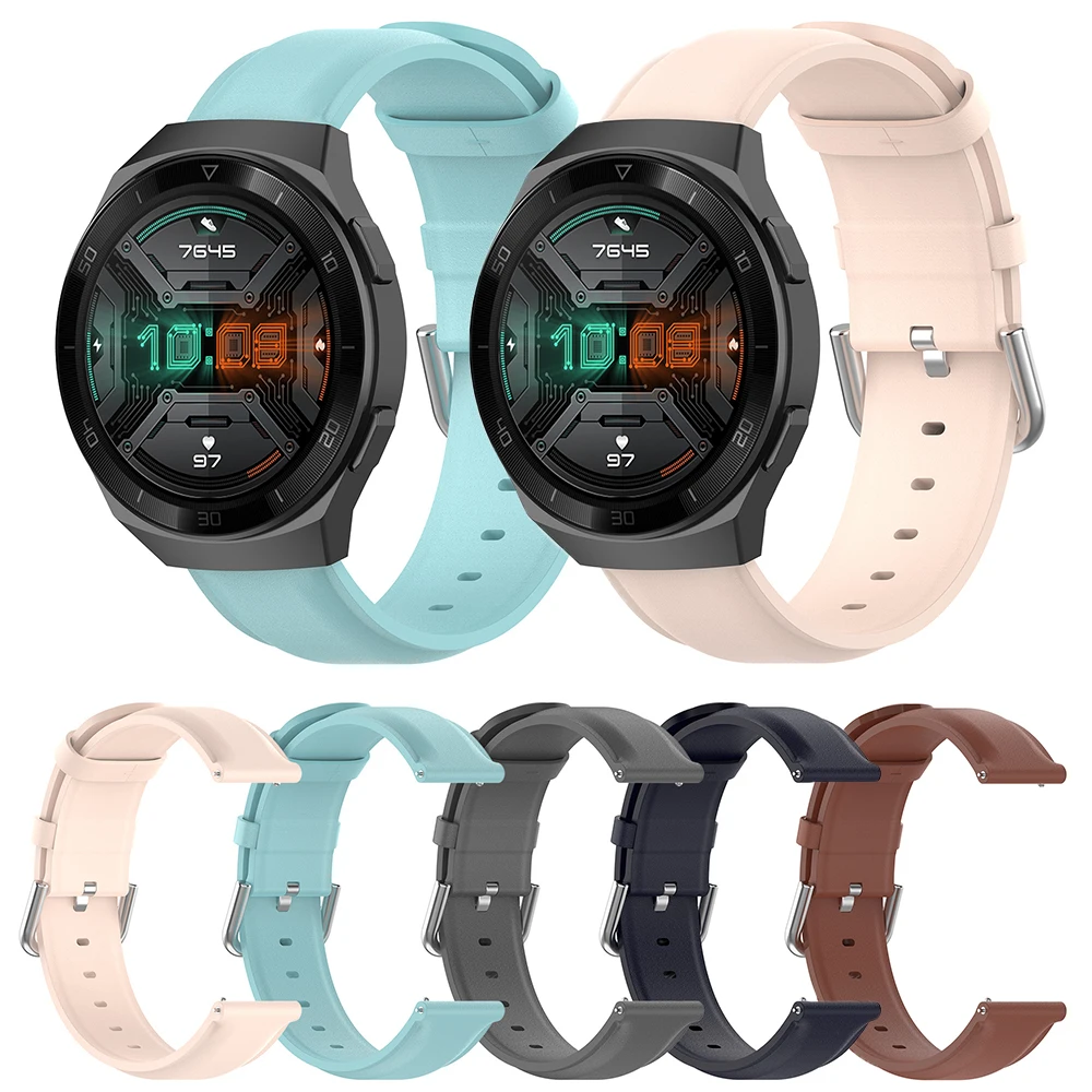 Ремешок для часов Huawei Watch GT 2E модный кожаный браслет с круглым хвостом gt 2e 22 мм