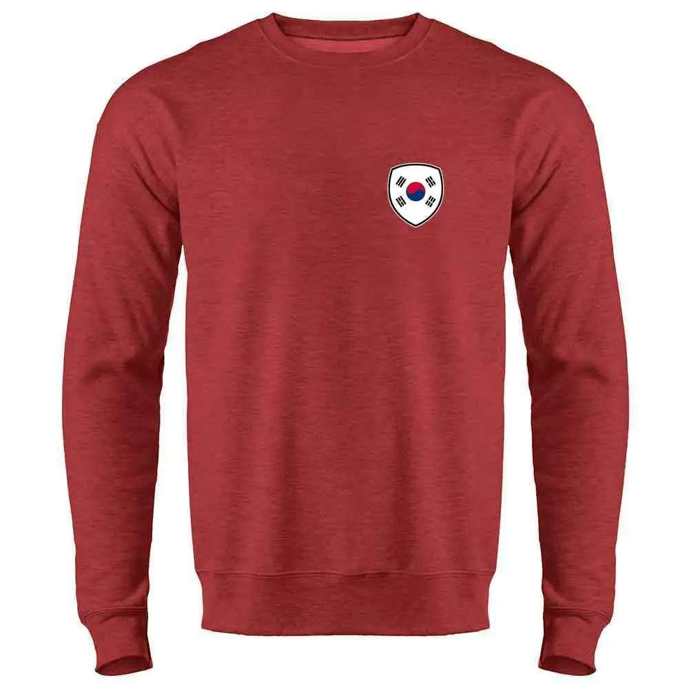 Южная Корея футбол Ретро национальная команда костюм Crewneck Толстовка для мужчин унисекс мужчин wo мужчин Толстовка
