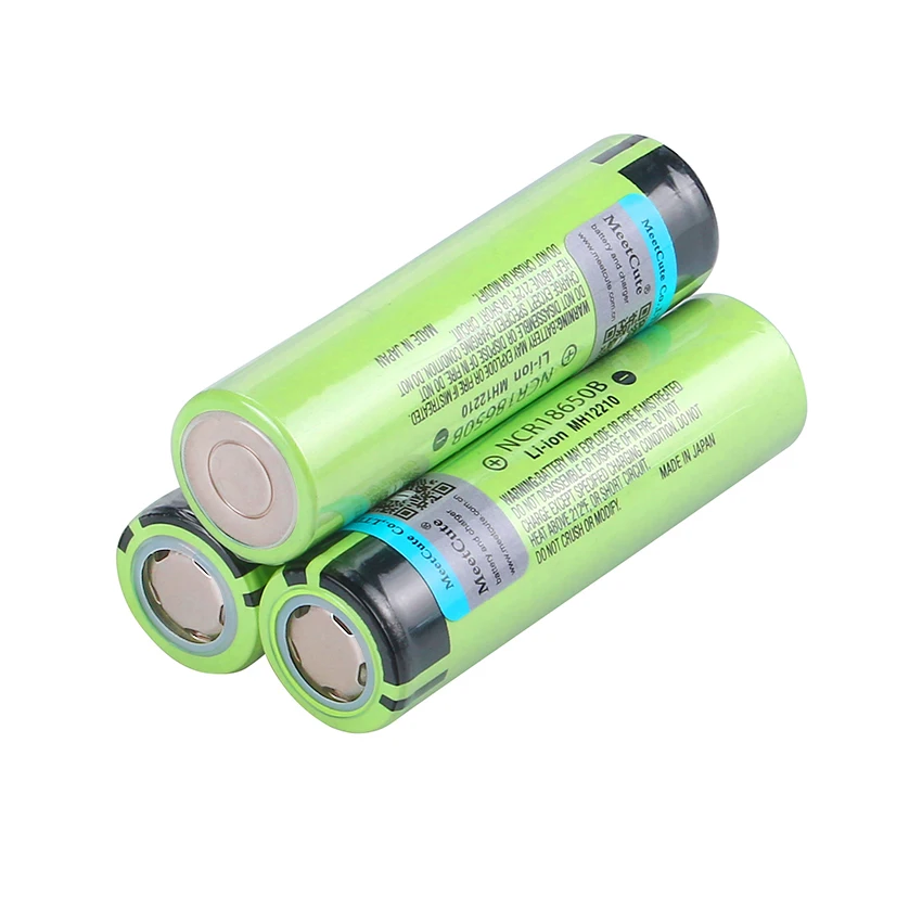 Meetcute 3,7 v 3400mah 18650 литиевая аккумуляторная батарея NCR18650B аккумулятор