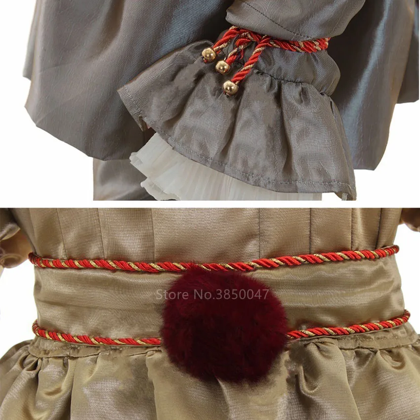 Halloween Stephen King's It Chapter Two Cosplay Costume Women Men Kids Carnival Party Joker Pennywise Clown Horror Scary Outfit