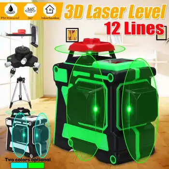 

Laser Level 1.2m Aluminium Tripod /Base /Bracket /Receiver/Wall Frame 360 3D Green Line Rotary Laser Laser Measuring Tool