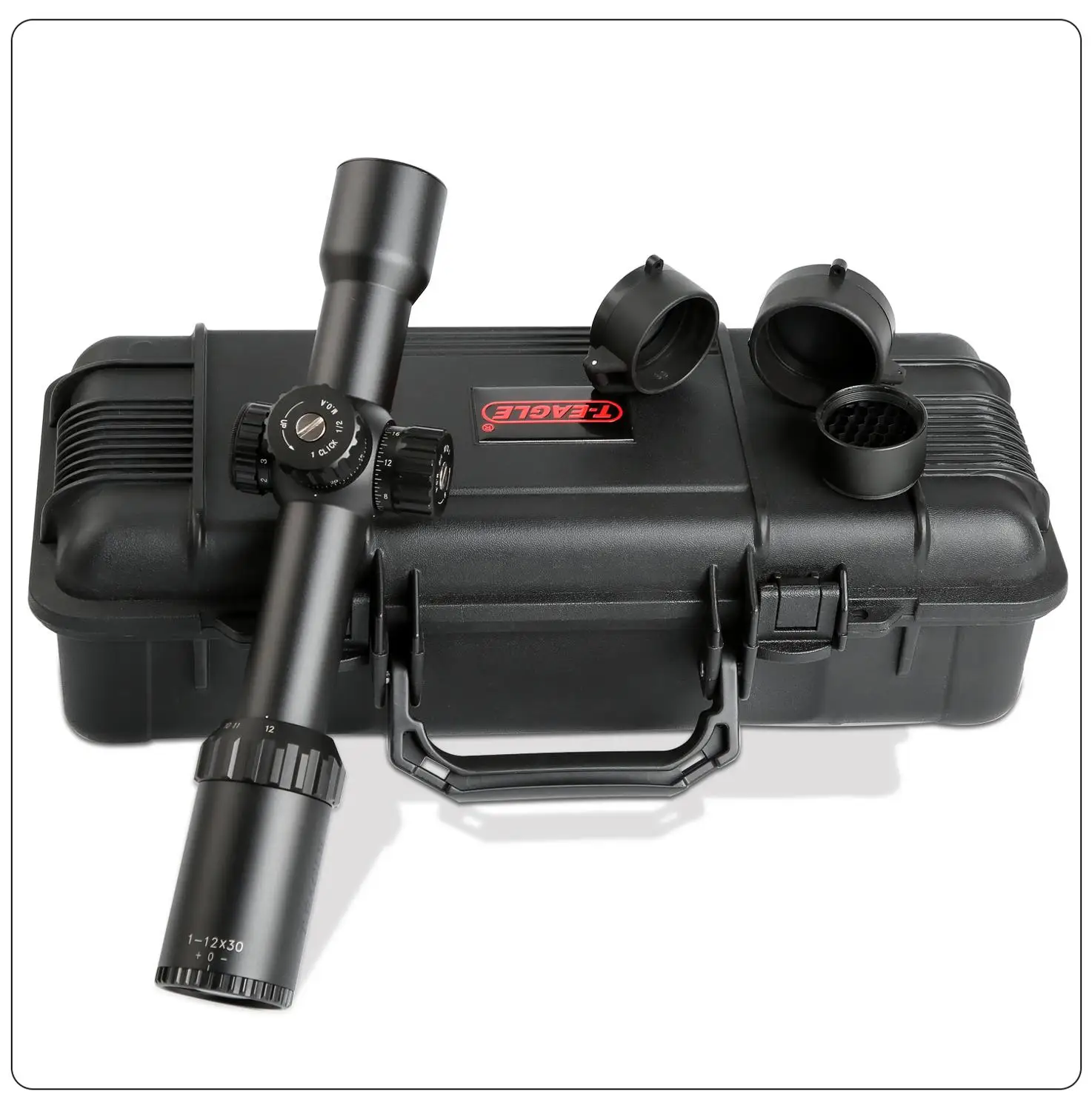 T-EAGLE 1-12X30 IR ED Riflescope тактический оптический прицел полный размер Mil-Dot красный зеленый illumilated сетка охотничий прицел