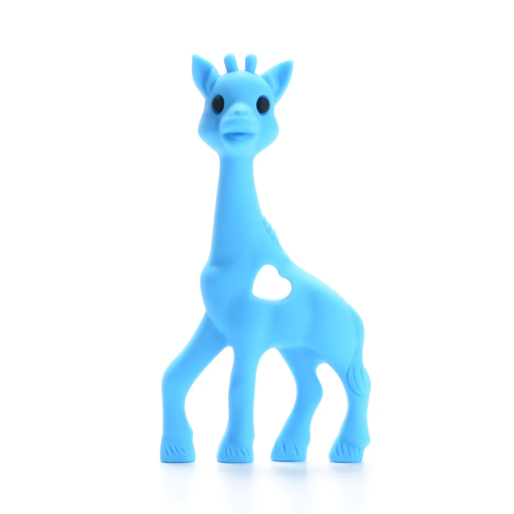 Giraffe LOFCA, детский прорезыватель, силиконовые бусины, без бисфенола, Пищевая силиконовая подвеска, детское изделие, ожерелье для кормления, соска, цепочка, прорезыватель, игрушка - Цвет: Giraffe