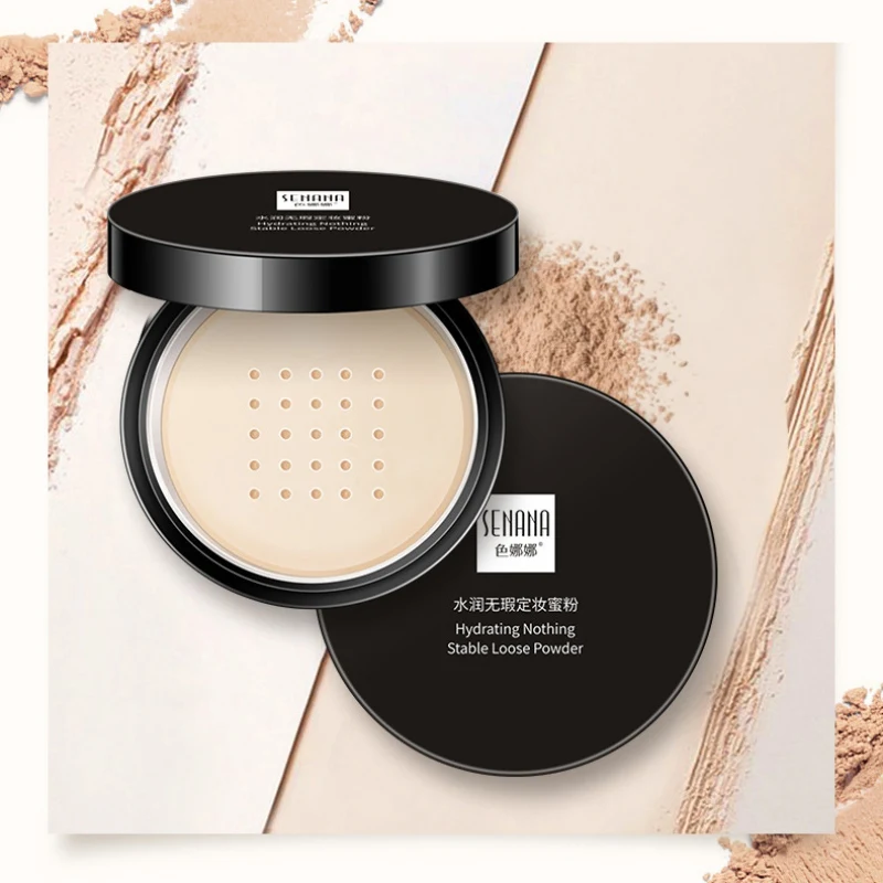 Refreshing Oil Control Loose Powder Waterproof Durable Uniform Skin Color Powder Makeup Tool