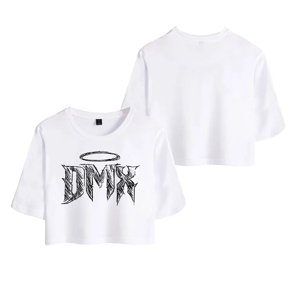 

Dmx T Shirt Summer Sexy O-neck Tops Women T-shirt Harajuku Cartoon Singer Print HipHop Short Shirt Top Tees