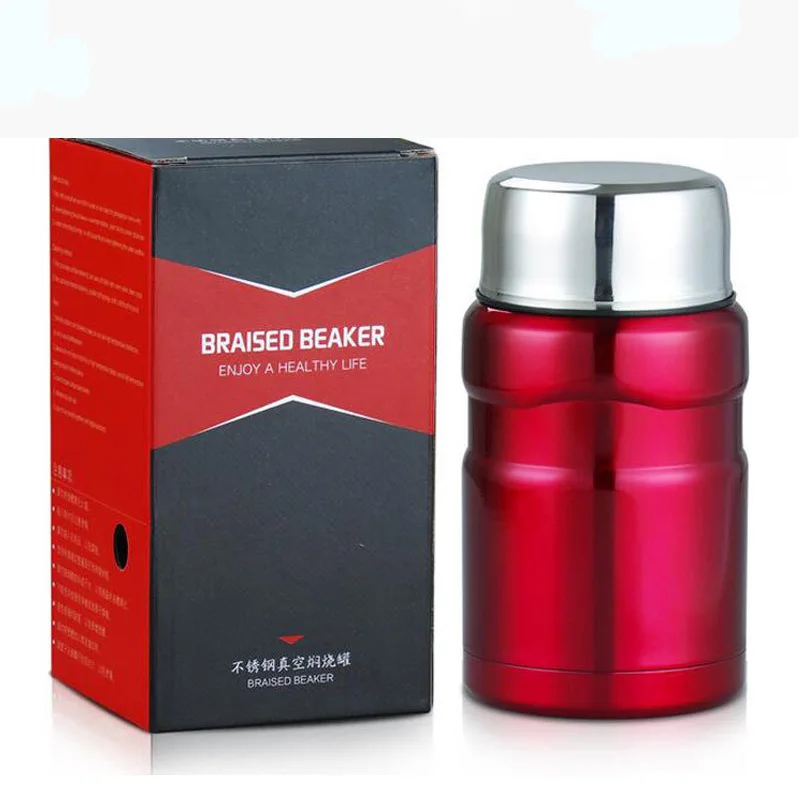 

550ml Hign Quality stainless steel thermos lunch box for hot food with containers Vacuum Flasks thermo mug thermocup