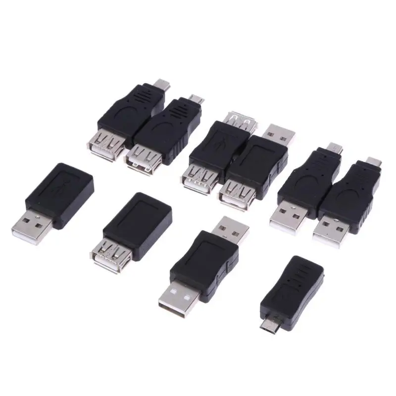 10 шт. OTG 5pin F/M адаптер переходник USB для мужчин и женщин Micro USB