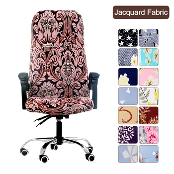 

Office Stretch Chair Covers Anti-dirty Rotating Computer Seat Chair Cover Removable Slipcovers For Office Seat Chairs S/M/L