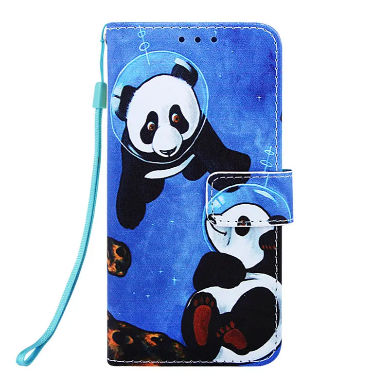 Модный чехол для Fundas samsung Galaxy M10 M20 M30 S8 J6 плюс A10 A20 A30 A40 A50 A70 кошелек милый русалки флип чехол для нового IPad P03D - Цвет: Undersea Panda