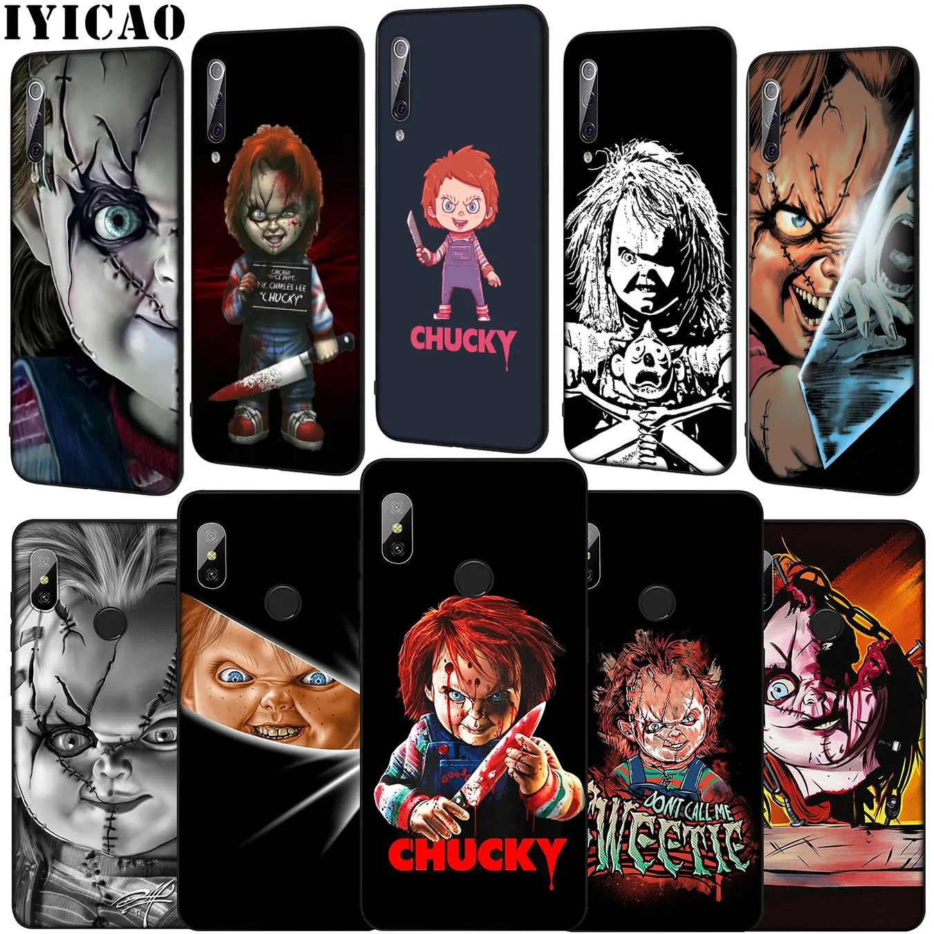 Charles Lee Ray Chucky Doll IT Pennywise Soft Phone Case for Xiaomi Mi 10 9 9T A3 Pro CC9 CC9E 8 SE A2 Lite A1 6 pocophone f1 |