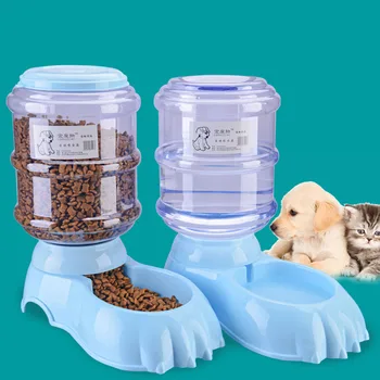 

Plastic Pet Automatic Feeder Automatic Water Dispenser Storage Bucket Dog Bowl Dog Food Utensils Slow Food Bowl Pet Products