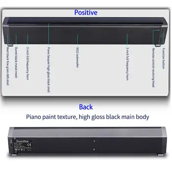 

Super Bass Bluetooth Sound Bar Speaker Stereo Audio Stage Computer Remote Control Multifunction TV Wireless Home TF Card Support