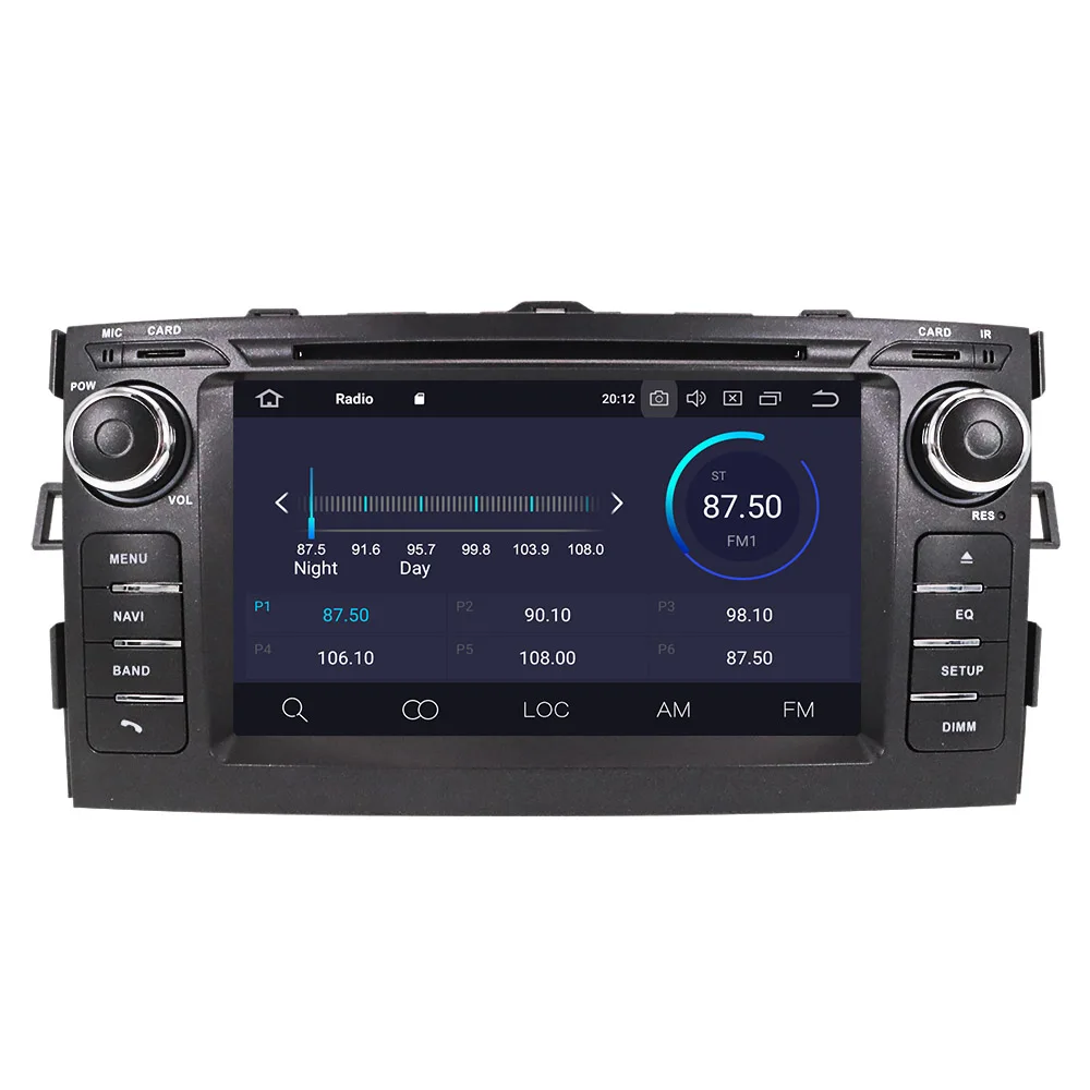 DSP Android 10 автомобильный gps-навигация, dvd-плеер для Toyota Auris 2008-2012 Авто Стерео Радио мультимедийный плеер головное записывающее устройство