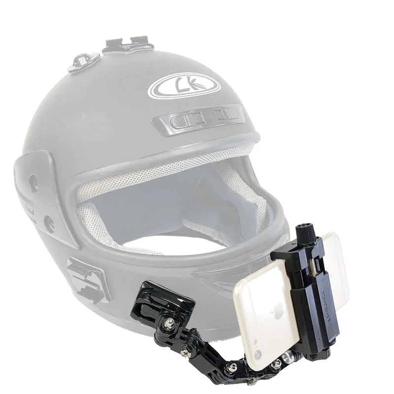 

Full Face Motorcycle Helmet Chin Mount with Phone Holder Bracket for iPhone Huawei xiaomi Gopro7 6 5 SJCAM SJ8 SJ4000 Xiaoyi 4k