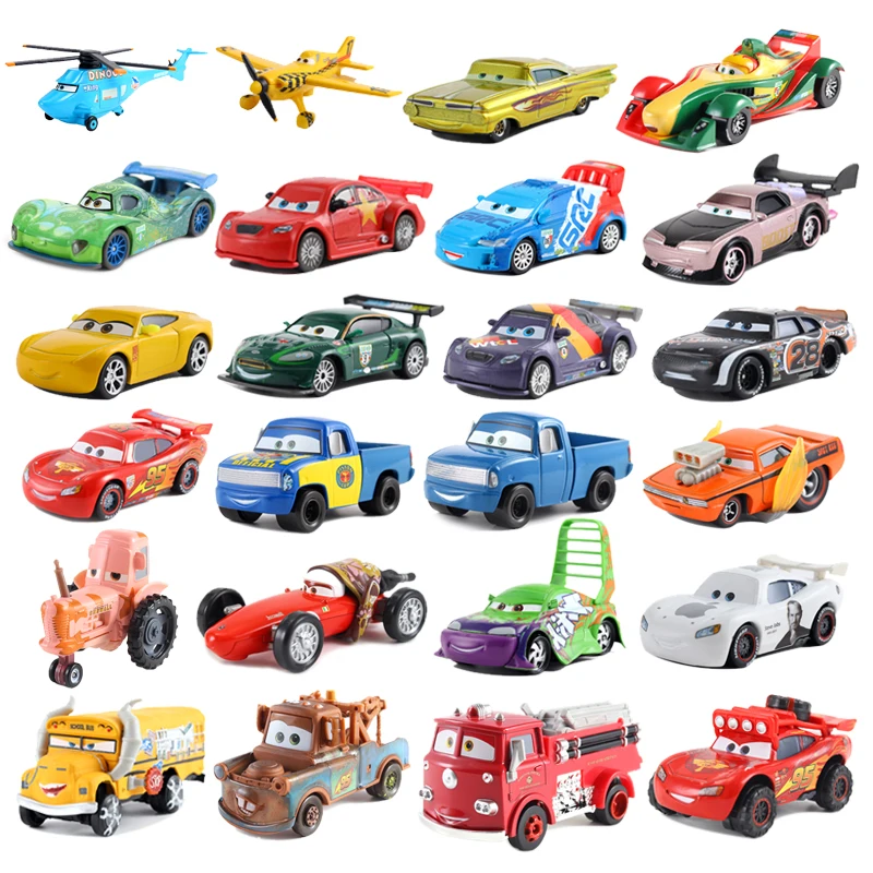 En oferta Disney Pixar-Coche de juguete de Cars 3, Rayo McQueen, Mater Jackson Storm Ramirez 1:55, vehículo fundido a presión, Niño Azul, avión, regalo de cumpleaños jYQOMlX8jew