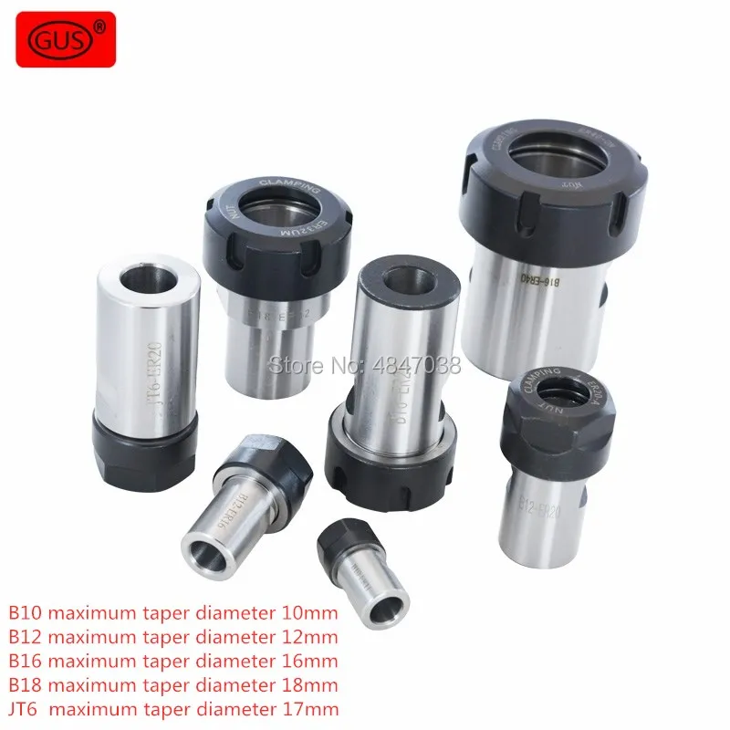 

ER11 ER16 ER20 ER25 ER32Collet Chuck Tool Holder Chuck Straight shank,Tail B10 B16 B18 JT6taper mechanical lathe milling machine