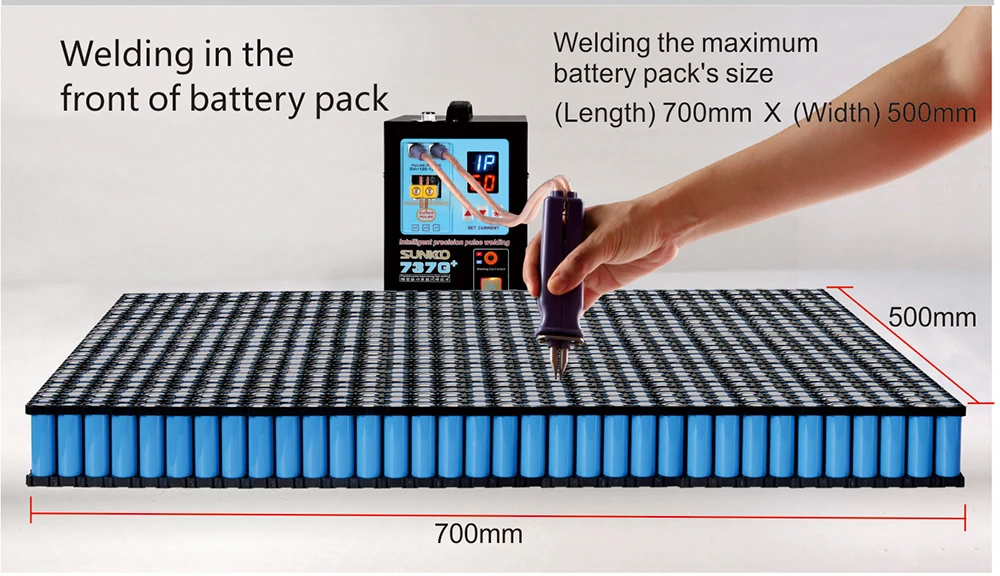 SUNKKO 737 г модернизированный точечный сварочный аппарат 18650 литиевая батарея Контактная сварка кВт Высокая мощность автоматическая точечная Импульсная Сварка машина