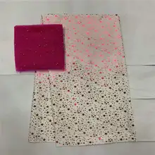 Модный дизайн швейцарская хлопчатобумажная печать металлизированная ткань 5+ 2 ярдов матч швейцарская вуаль кружевная ткань для женщин Свадебное платье! LXF9233