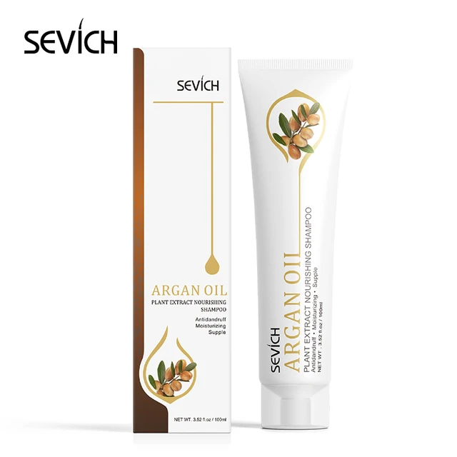 Sevich 100ml Argan Oil Hair Shampoo Hair Care Treatment For Moisturizing Hair Original Plant Extract Nourishing