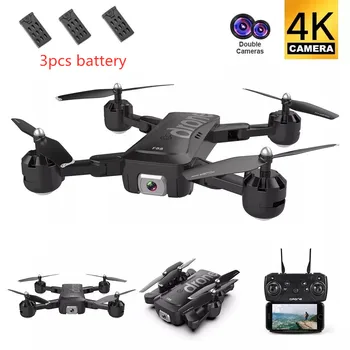 

Electronic Foldable Optical Folw RC Quadcopter WiFi FPV Drones With 4K HD Dual Camera Altitude Hold Mode One Key Return Aircraft
