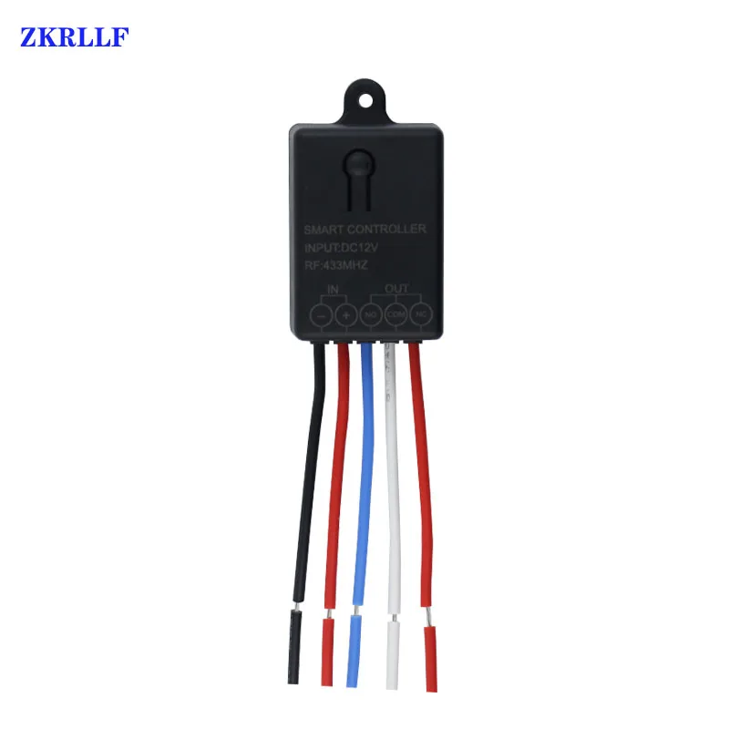 433Mhz DC 12V 10A 1CH Universal Wireless RF Remote Control Switch Receiver Module and RF Transmitter Electronic Lock Control Diy-4