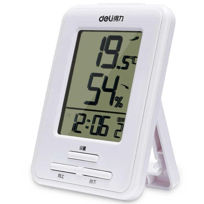 

DL 9018 electronic temperature and humidity meter home clock hygrometer office electronic goods wholesale Wholesale price
