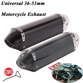 

Universal Motorcycle Yoshimura Exhaust Pipe Escape Modified Carbon Fiber Muffler DB Killer Silencer For Ninja400 CB600 R1 R6 ATV