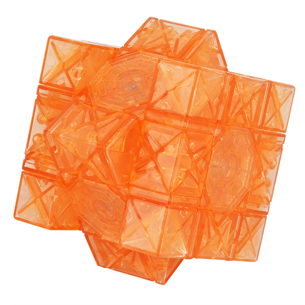 

3x3x3 Stickerless Cube Puzzle, Transparent
