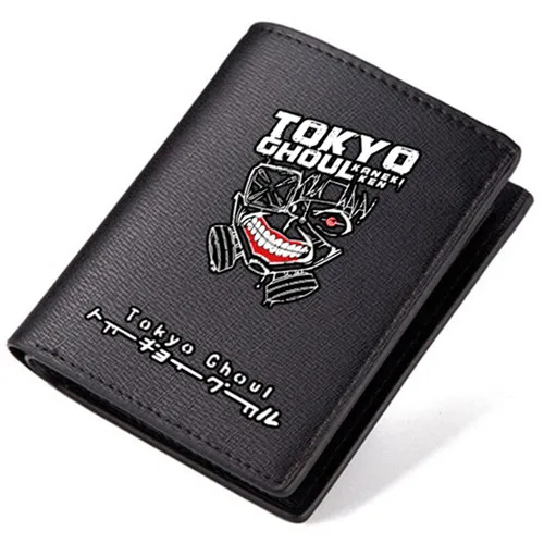 Бумажники Kaneki Ken с рисунком из мультфильма, кожаные мужские кошельки, студенческий кошелек для денег, фигурки, косплей, кошелек, подарок - Цвет: D