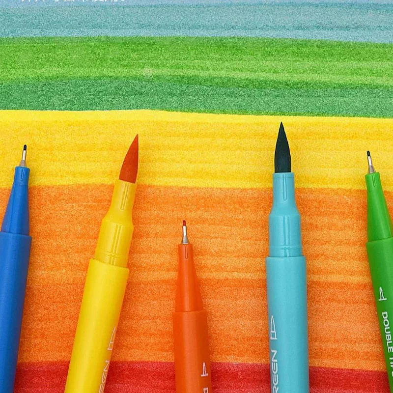 Xiaomi KACO ARTIST 36 цветов двойной наконечник фломастеры живопись граффити художественные Маркеры Набор для рисования нетоксичный безопасный подарок для детей