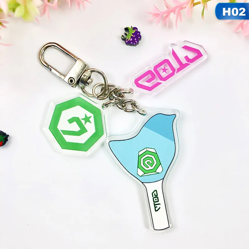 Blackpink IZONE APINK TXT альбом KPOP EXO GOT7 два раза брелок аксессуары цепочки для ключей брелок милый кулон брелок - Цвет: 2