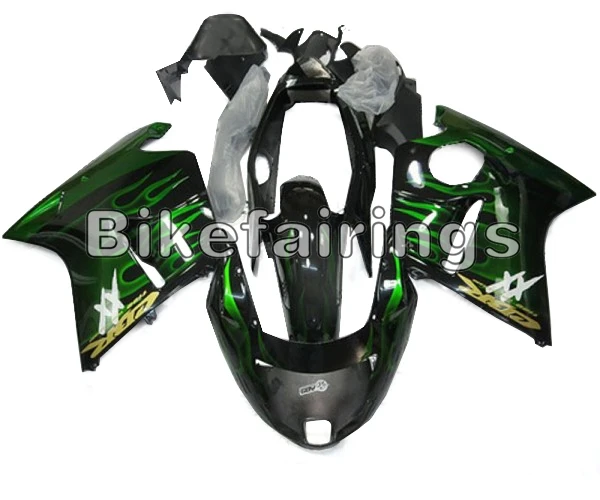 As Picture Shown Черный и зеленый пламя Кузов для Honda 1997 1998 1999 2000 2001 2002 2004 2005 2006 2007 CBR1100XX cbr1100xx ABS комплект обтекателей - Цвет: As Picture Shown