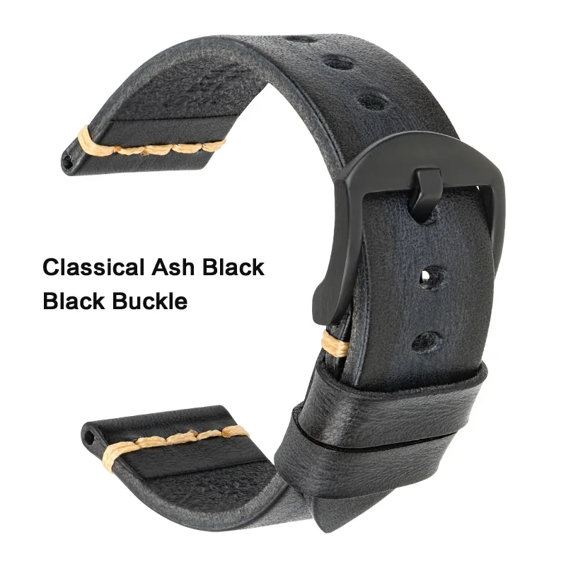 Handmade Vintage Calfskin Leather Watch Strap