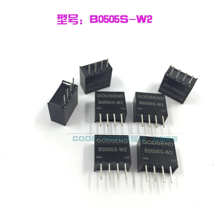 Модульная Мощность прямой штекер B0505S-W2 изоляцию при напряжении от 5 в до 5V низшее Мощность потребление 0,2 Вт DC-DC