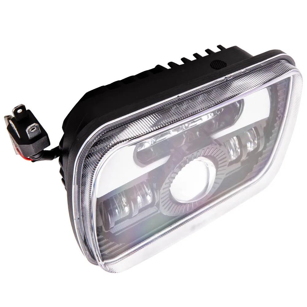 

Светодиодная фара 5x7 дюймов, 7x6 дюймов, Hi/Lo Beam Halo DRL для GMC Savana 1500 1998-2014