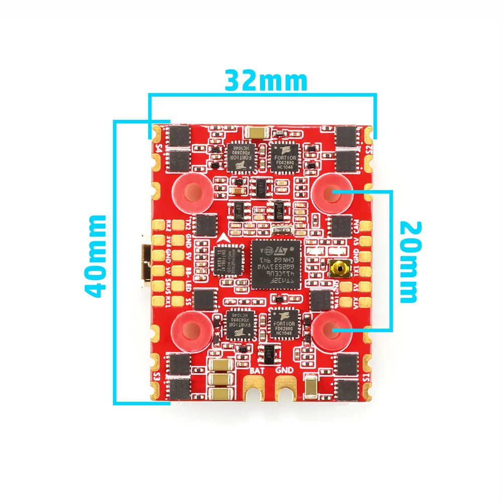 20X20mm HGLRC Zeus35 AIO F411 игровые джойстики 35A BLHELIS 4in1 ESC с диагональю экрана 3-6S для RC FPV Racing