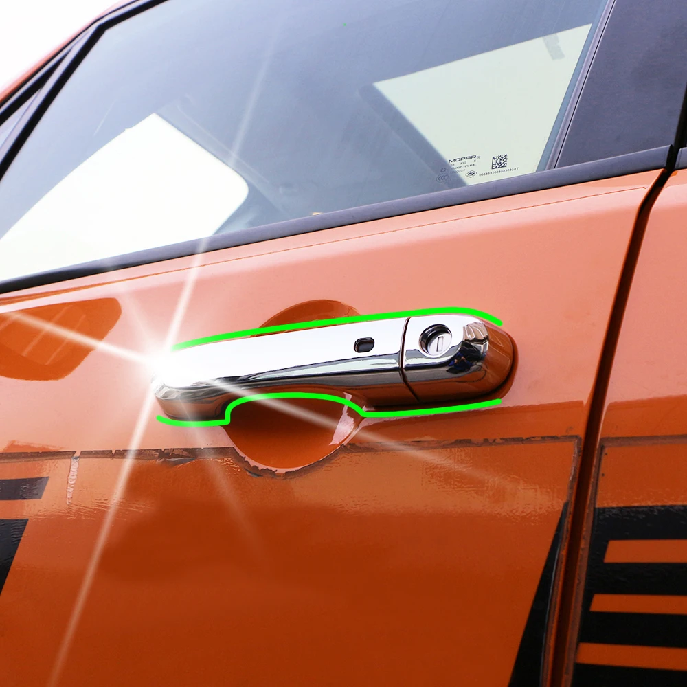 8 шт. хромированная автомобильная ручка для входной двери Накладка литье для Jeep Renegade- автомобильные Внешние аксессуары Стайлинг