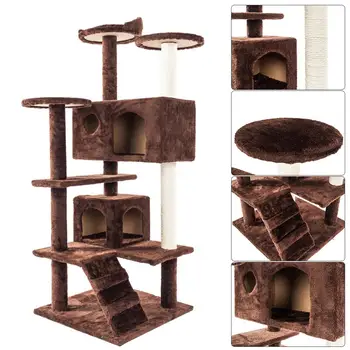 

Cat Kitten Scratching Post Cat Climb Trees Cat Toy Pet Jumping Frame Tower
