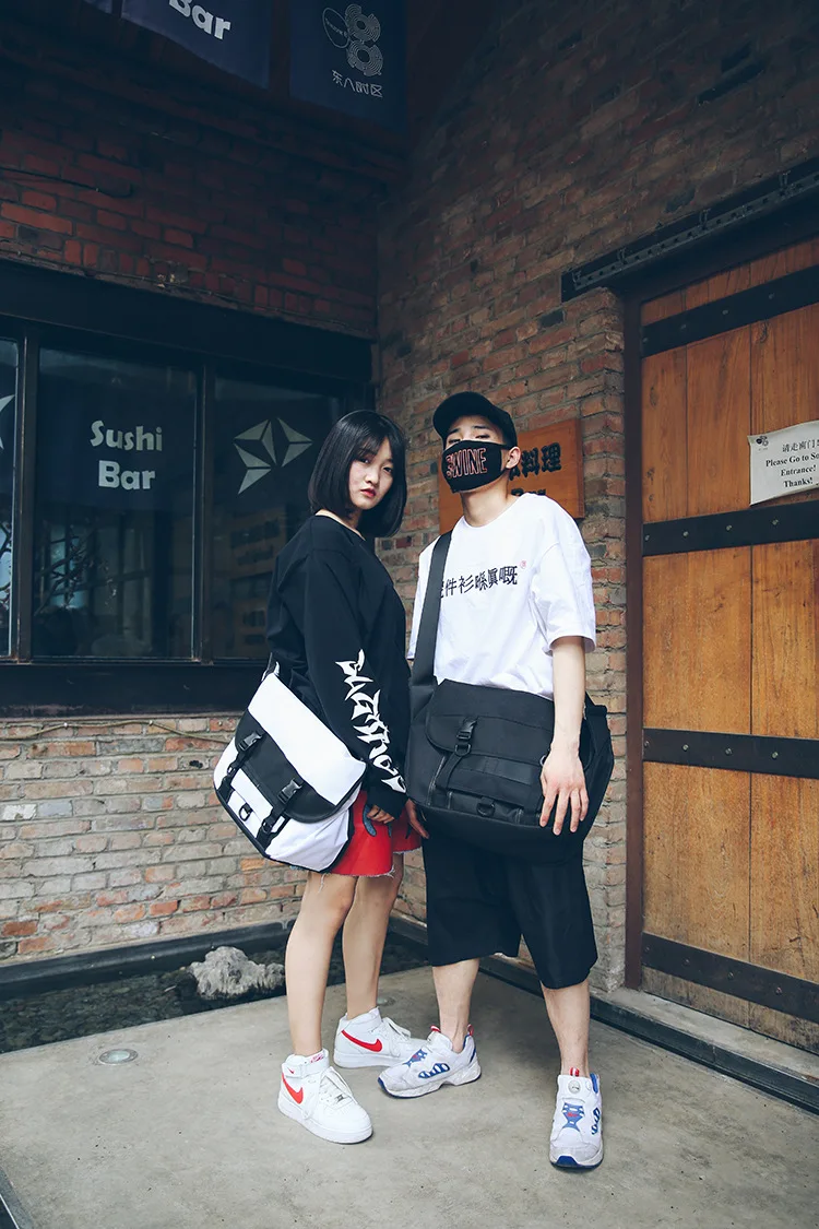 Уличный фотошкольный рюкзак для девочек haraku ulzzang, сумка на одно плечо, рюкзак для студентов, уличный поток