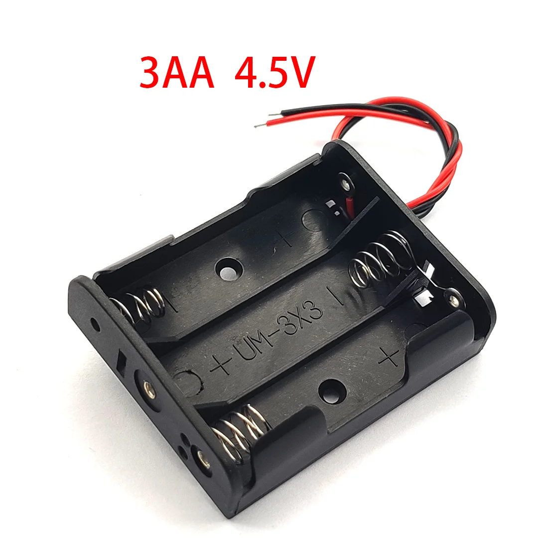 Aa Power Batterij Storage Case Plastic Doos Houder Met Leads 3AA Batterij Case 3 * Aa Batterij Doos 4.5V Diy