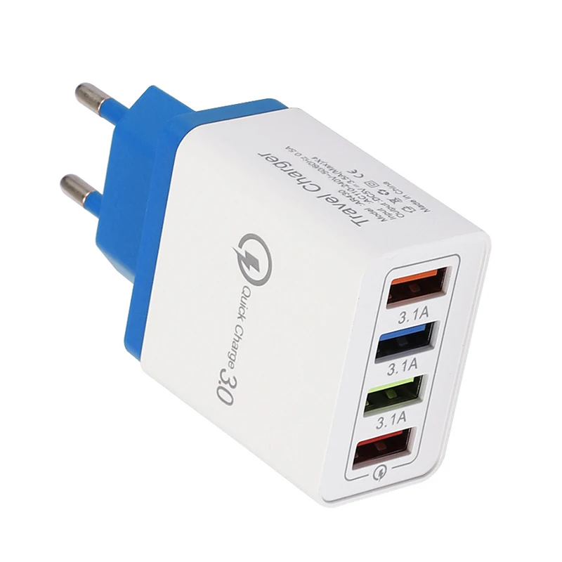 2019 Горячие QC 3 0 Быстрая зарядка настенное зарядное устройство 4 порта usb хаб