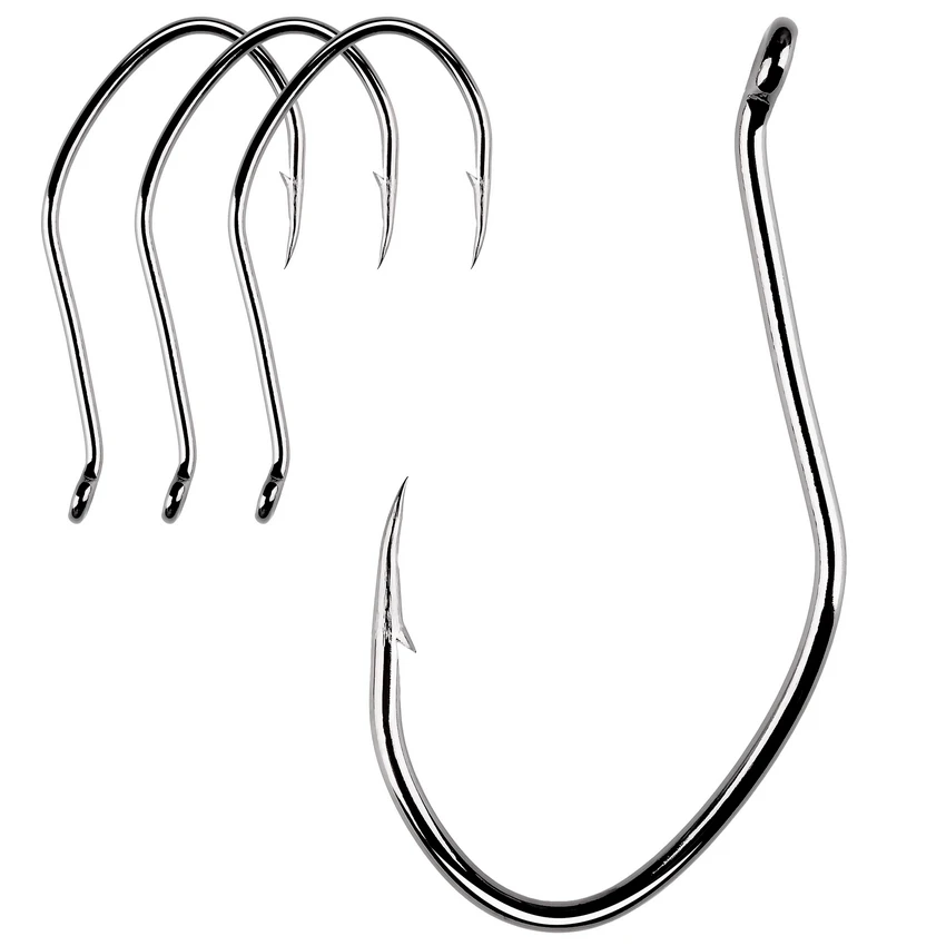 100pcs Barbed Catfish Fishing Hooks High Carbon Steel Catfish Hook