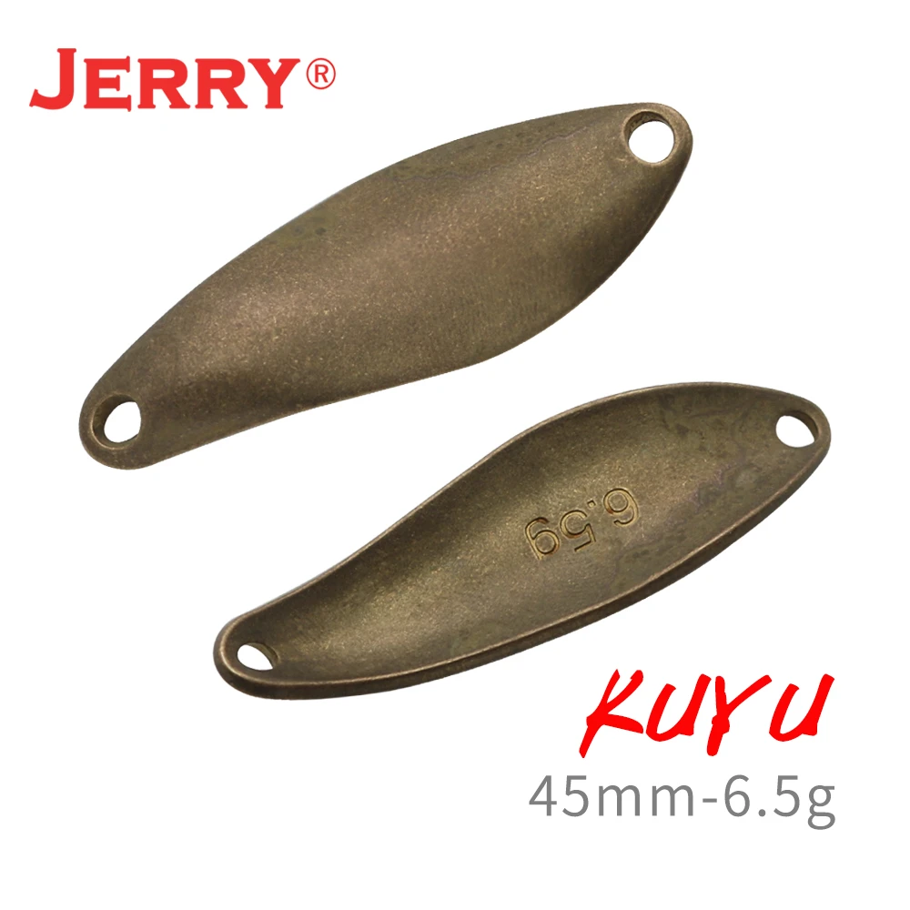 Jerry Kuyu unpainted blanks lure set metal fishing spoon kit aera trout