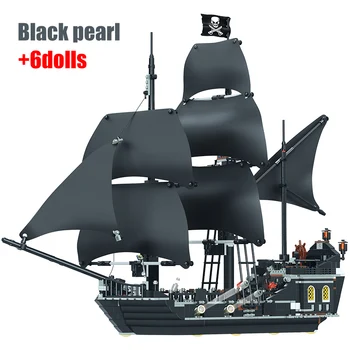 

875 Pieces Pirates of The Caribbean Building Blocks Toys for lepining The Black Pearl Boat Toys for Girls Boys Kids
