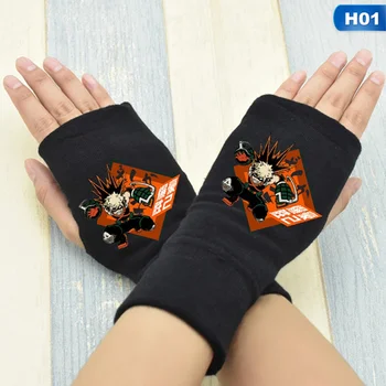 

2019 Fashion Fingerless Gloves Anime Naruto Fairy Tail Tokyo Ghoul Attack On Titans Cosplay Warm Gloves